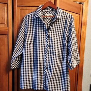Heritage Navy and White Checkered Shirt
